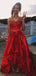 Sexy Red Sweetheart A-line Long Formal Gown to Impress,WGP1802