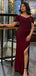 Popular Red Slit Mermaid Spagehtti Straps Long Formal Gown to Impress,WGP1788