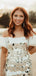 Sparkly White Off-shoulder Homecoming Dress Graduation Party Dress , QB0902