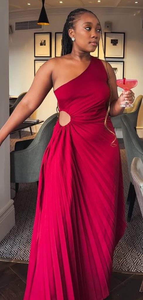 Elegant Red A-line Long Formal Gown to Impress,WGP1778