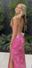 Popular Pink Mermaid Spaghetti Strap Long Formal Gown to Impress,WGP1745