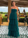 Elegant Strapless A-line Maxi Long Party Prom Dresses, Wedding Party Dresses,WGP296