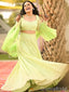 Elegant Green Lone Sleeve Long Formal Gown to Impress,WGP1847
