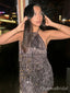 Sparkly Gray Homecoming Dress Graduation Party Dress , QB0883