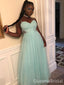 Elegant Green Spaghetti Straps Long Formal Gown to Impress,WGP1927