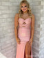 Elegant Pink Mermaid Sweetheart Slit Long Formal Gown to Impress,WGP1831