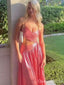 Sexy Pink Spagehtti Straps A-line Long Formal Gown to Impress,WGP1771