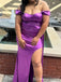 Elegant Purple Off-shoulder Mermaid Long Formal Gown to Impress,WGP1905