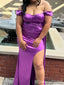Elegant Purple Off-shoulder Mermaid Long Formal Gown to Impress,WGP1905