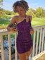 Sexy Purple Tight Homecoming Dress Graduation Party Dress , QB0946