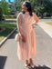 Formal Pink Long Sleeve A-line Long Formal Gown to Impress,WGP1781