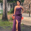 PopularPurple Sweatheart Mermaid One-shoulder Bridesmaid Dresses for Wedding Party, BDS0243