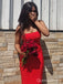 Popular Red Mermaid Spagehtti Straps Long Formal Gown to Impress,WGP1787