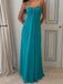 Elegant Blue Strapless A-line Maxi Evening Gown, Prom Dress, WGP2293
