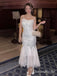 Sparkly White Spaghetti Straps Sweetheart Mermaid Long Formal Gown to Impress,WGP1784