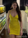 Sexy V-neck Spaghetti Straps Homecoming Dress Graduation Party Dress , QB0881