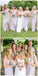 Pale Lilac Chiffon Off Shoulder Cheap Custom Bridesmaid Dresses Online, WG215