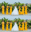 Simple Yellow Mermaid Cheap Maxi Long Bridesmaid Dresses Online, BDS0141