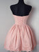 Cheap Short Simple Cute Sweetheart Pink Homecoming Dresses 2018, CM480