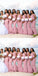 Simple Pink Mermaid Off Shoulder Cheap Maxi Long Bridesmaid Dresses, BDS0142