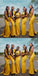 Simple Yellow Mermaid Spaghetti Straps Cheap Maxi Long Bridesmaid Dresses, BDS0136