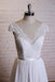 Lace Cap Sleeves V Neck Cheap Beach Wedding Dresses Online, WD375