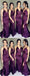 Purple Side Slit Mermaid Cheap Long Bridesmaid Dresses Online, WG285