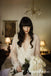 Romantic Deep V-neck Long Sleeves Lace Mermaid Long Cheap Wedding Dresses, WDS0021