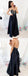 Sexy Navy Blue Top Beaded long cheap Satin Prom Dresses, QB0469