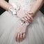 Short Bridal Gloves, White Lace Wedding Gloves, Gloves With Beaded, Lovely Gloves, TYP0565
