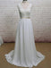 Lace Straps V Neck Cheap Beach Wedding Dresses Online, WD379