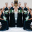 Cheap Halter Sleeveless A Line Chiffon Long Cheap Bridesmaid Dresses, QB0671