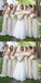 Pretty Sweetheart Long Cheap Ivory Chiffon Bridesmaid Dresses Online, QB0172