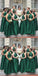 Simple Halter Green Cheap Long Bridesmaid Dresses Online, WG245