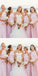 Pretty Round Neck Long Cheap Lilac Chiffon Bridesmaid Dresses with Bow Knot, QB0129