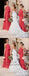 Cheap Coral Pregnant Chiffon Custom Long Bridesmaid Dresses, WG238