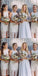 Tight Round Neck Sleeveless White Long Cheap Lace Bridesmaid Dresses Online, QB0114