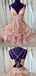Luxurious A Line V Neck Short Cheap Homecoming Dresses With Beading, QB0892