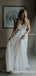 Elegant Sweetheart Off-White Tulle Lace Appliqued A-line Long Cheap  Wedding Dresses, WDS0004