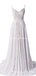 New Arrival Bohemian Spaghetti Straps Beach Wedding Dresses, WDS0036
