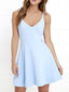 V Neck Light Blue Cheap 2018 Homecoming Dresses Under 100, CM403