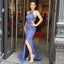 Sexy See Through Halter Lavender Long Evening Prom Dresses, QB0444