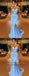 Sexy Simple Blue Mermaid Sweetheart Long Evening Prom Dresses, QB0405