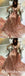 A-Line V-Neck Short Sleeves Long Cheap Pink Lace Prom Dresses, QB0685