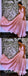 A-Line Spaghetti Straps Sleeveless Pink Floor Length Prom Dresses, QB0735