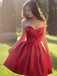 Red Simple Sweetheart Cheap Homecoming Dresses Under 100, CM589